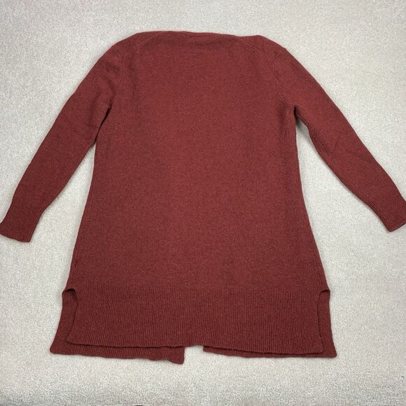 Madewell Cozy Cardigan Sweater Merino Alpaca Wool Pockets Red Womens Small - Picture 7 of 15